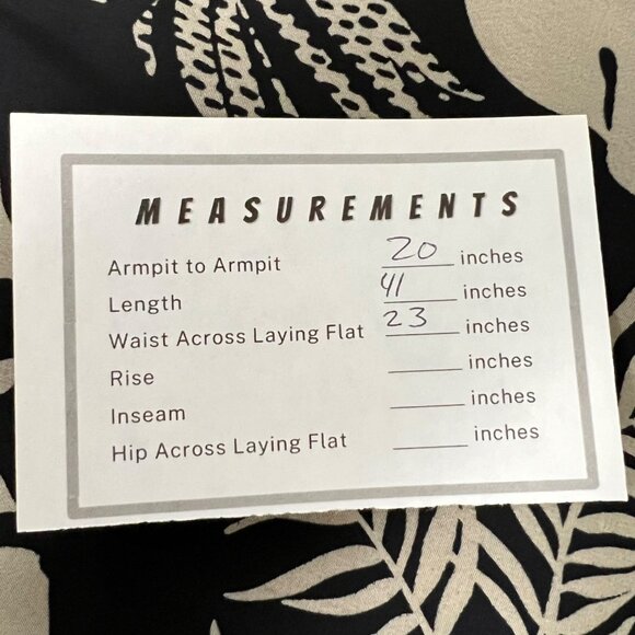 More & More Womens Palm Print Sleeveless Chiffon Dress Black Tan size 16 - Picture 12 of 12